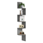 VASAGLE étagère d'angle vue de face montrant design compact et gain de place