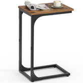 VASAGLE table en C face avant montrant compacité et stabilité