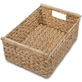 VATIMA panier face visible en jacinthe d'eau pour rangement décoratif