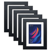 VCK cadre 5x7 noir pack de cinq montrant un arrangement élégant