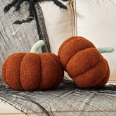 Vdoioe coussin citrouille face visible apportant ambiance automnale
