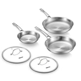 VEDNHOL poêle titane face avant montrant finition martelée et design durable