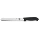 Victorinox couteau à pain face avant montrant la lame et le manche Fibrox, coupe précise