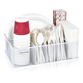 VIKEYHOME caddy face avant blanc, rangement organisé instantané