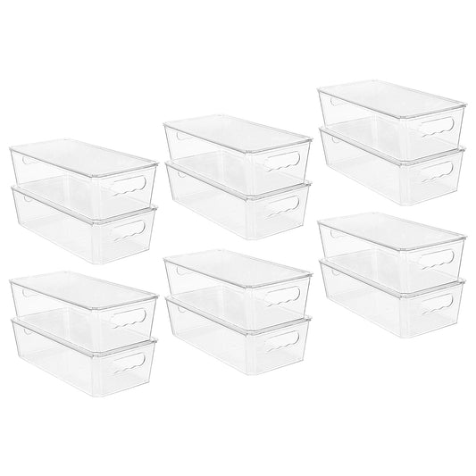 Vtopmart bac transparent avant emballage montrant l'organisation facile
