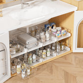 Vtopmart vue avant du rangement blanc montrant organisation claire