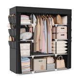 VTRIN face avant du dressing noir montrant gain de place