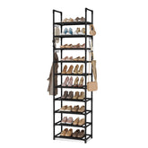 VTRIN face avant du meuble chaussures montrant gain de place