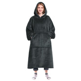 Waitu vue avant du hoodie couverture montrant coupe oversize et confort