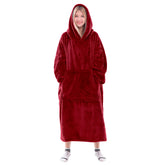 Waitu hoodie-couverture face avant montrant coupe oversize et chaleur