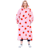 Waitu hoodie géant avant montrant coupe oversize et chaleur