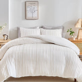 WARMDERN housse de couette vue avant, style boho et aspect accueillant