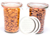 WECK bocal 743 face avant montrant le verre transparent et capacité pratique