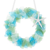 WeDoSoy couronne Sea Glass face avant montrant style côtier et finition soignée