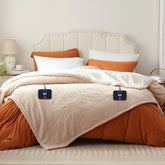 Westinghouse couverture queen face avant beige, chaleur durable et esthétique