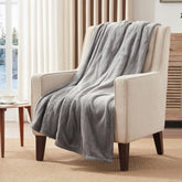 Westinghouse vue avant du plaid chauffant montrant fini gris clair et douceur