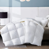 WhatsBedding couette face avant montrant douceur et finition, confort hôtelier