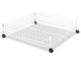 Whitmor chariot sous-lit face montrant rangement propre et gain de place