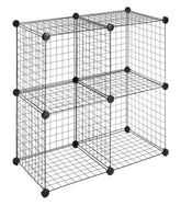 Whitmor cube face avant emballé montrant rangement compact