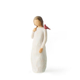 Willow Tree figurine avant vue frontale, symbolise réconfort et présence