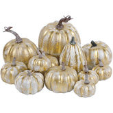 winemana lot de 12 citrouilles dorées vue d'ensemble décorative et polyvalente