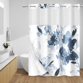 WITHLOC rideau face avant aqua blue améliore l'esthétique de la salle de bain
