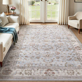 WITSHOCK vue de face du tapis montrant le motif et les couleurs apaisantes