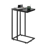 WLIVE vue avant de la table en C noire montrant design compact et gain de place