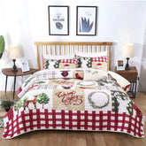 WONGS BEDDING face avant motif de Noël chaleureux et festif, ajoute une ambiance cosy