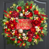 wreathqueen couronne devant de porte accueillante et festive