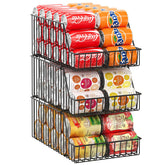 X-cosrack vue avant du lot de trois paniers, organisation immédiate