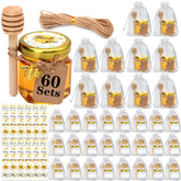XING-RUIYANG pots de miel frontaux montrant look élégant et présentation prête