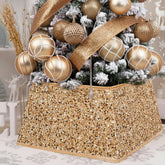 XmasExp collier de sapin face avant, finition champagne élégante
