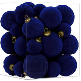 XmasExp ensemble de 36 boules bleu marine pour décoration élégante