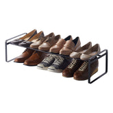 YAMAZAKI étagère à chaussures vue de face, gain de place visible