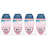 Yankee Candle packaging Pink Sands devant montrant le conditionnement pratique et durable