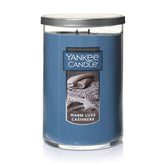 Yankee Candle vue avant du tumbler en verre avec couvercle métal, style et diffusion