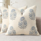 YCOLL housse devant montrant l imprimé floral vintage et ajout de style