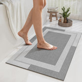 YDKGL tapis recto montrant le design gris et l'absorption rapide