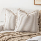 YEENAASY housse face avant rayures ajoutant charme décoratif