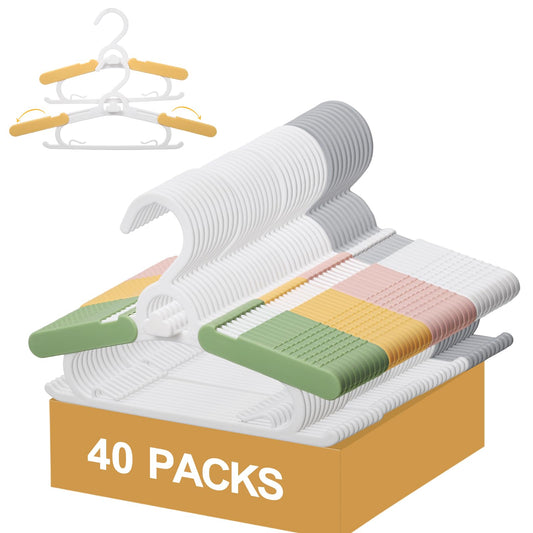 YeJieYJ pack de 40 cintres bébé vue de face bénéfice organisation