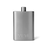 YETI flasque 7 oz vue avant et emballage solide, transport discret