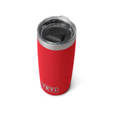YETI Rambler face avant en rescue red montrant résistance et finition durable