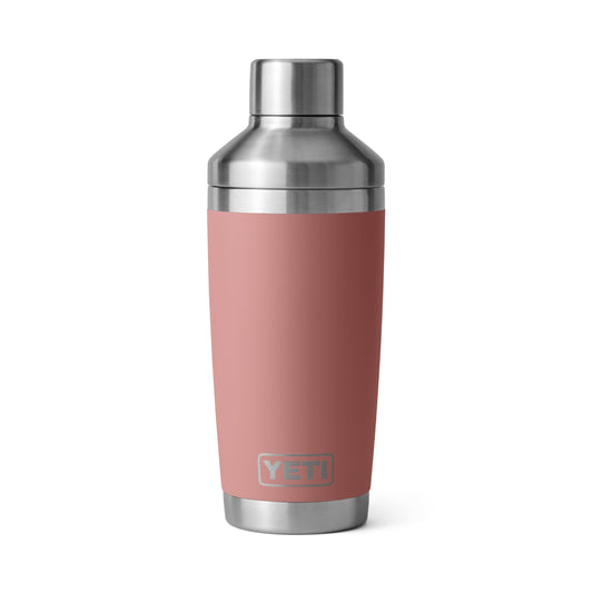 YETI face avant du shaker 20 oz montrant le design Sandstone Pink et robustesse
