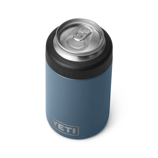 YETI Rambler colster face avant Nordic Blue montrant design durable et esthétique