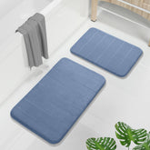 Yimobra tapis face avant couleur denim blue offrant confort moelleux