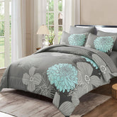Yiran couette face montrant motif floral et confort visuel