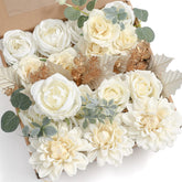 YYHUAWU coffret ouvert montrant assortiment de fleurs pour montage facile