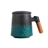 ZENS tasse avant verte montrant design et capacité pour infusion confortable