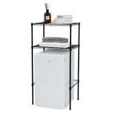 Zvyteay vue avant de l'étagère supportant un mini-frigo, gain de place évident